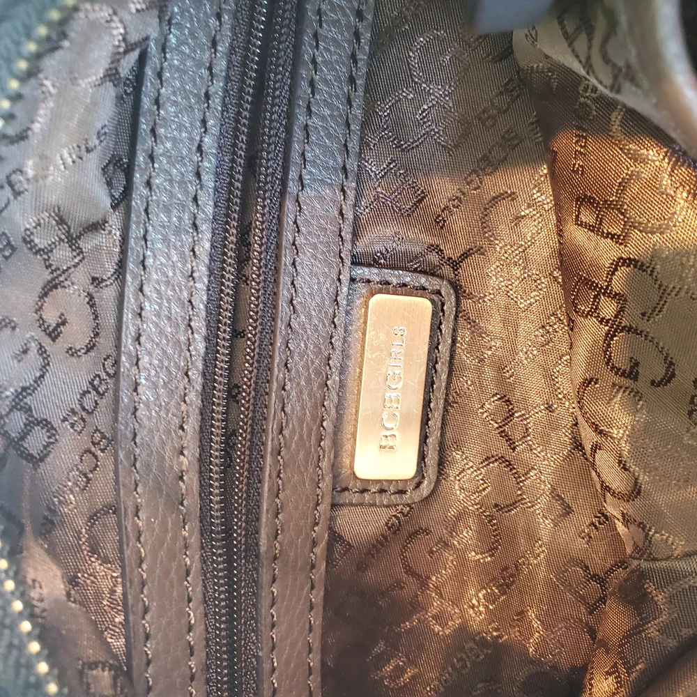 BCBG Brown Bag with Bow Accent